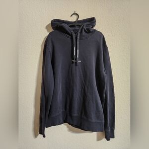 Armani Exchange Women’s Dark Navy Hoodie with Back logo print size medium